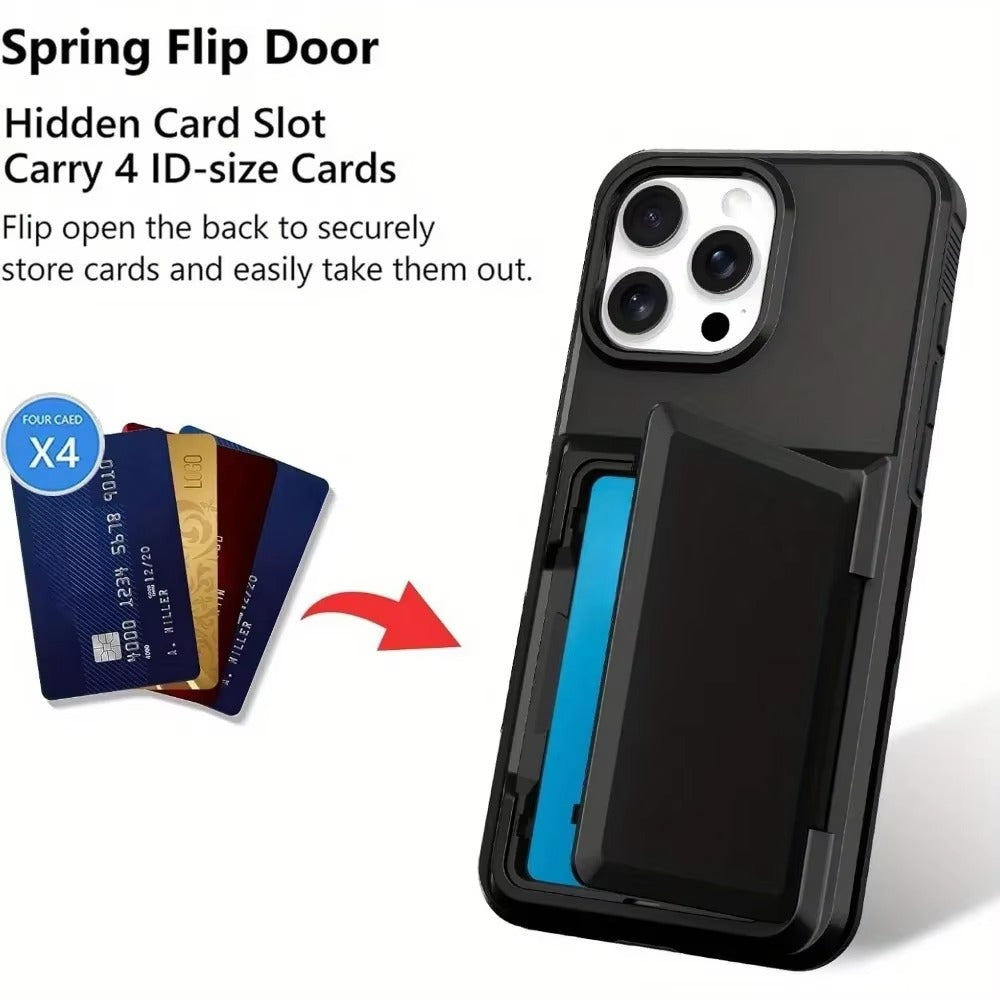 Robust Apple iPhone Case, MagSafe Compatible, Camera Lens and Screen Protection, Ultra Thin, Shockproof, Magnetic, Full All Around Protection, Wallet Card Holder Cover