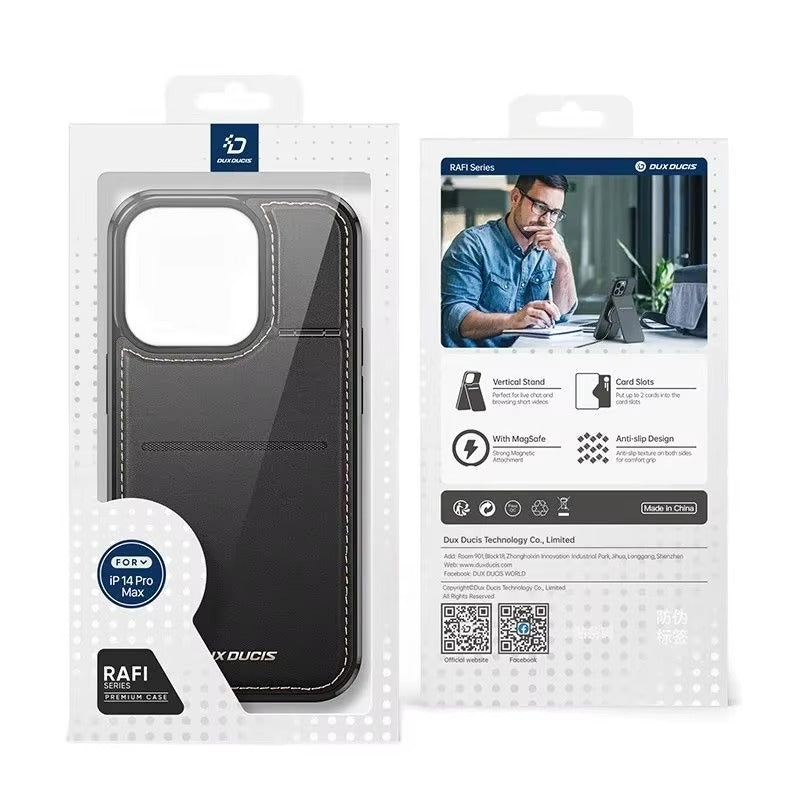 Luxury Apple iPhone Case, MagSafe Compatible, Camera Lens and Screen Protection, Ultra Thin, Shockproof, Magnetic, Full All Around Protection, PU Leather Business Cover