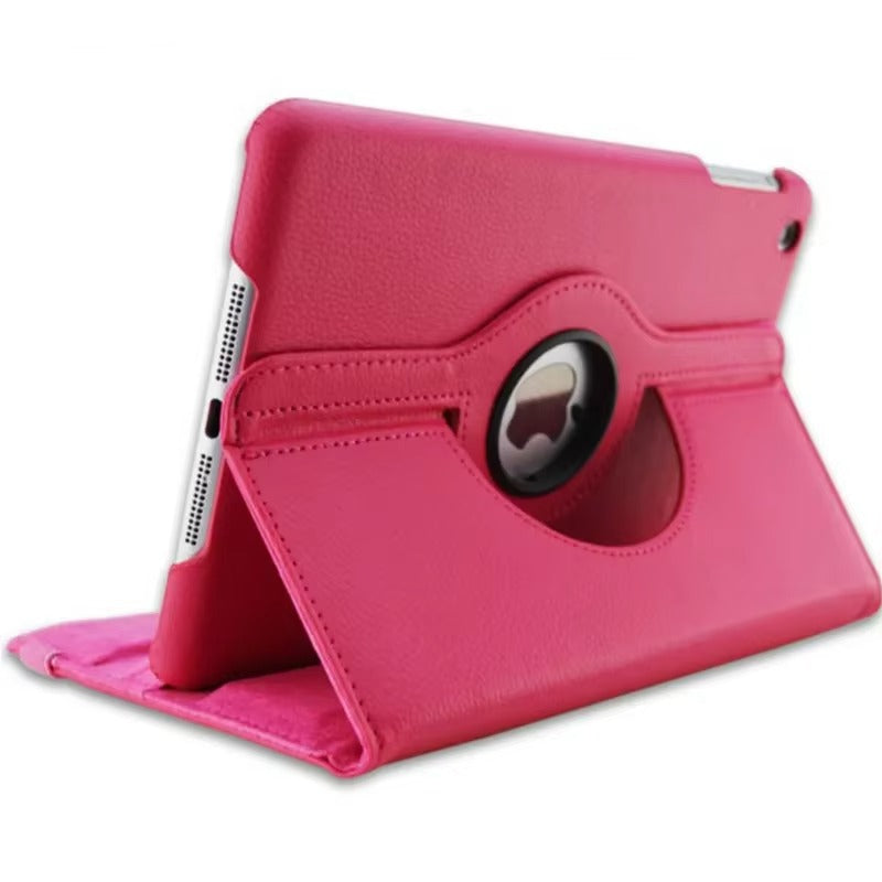 Premium 360° Rotating PU Leather iPad Case – Smart Cover with Auto Sleep/Wake, Shockproof Stand for 12.9" Pro & Air Tablets, Durable & Washable