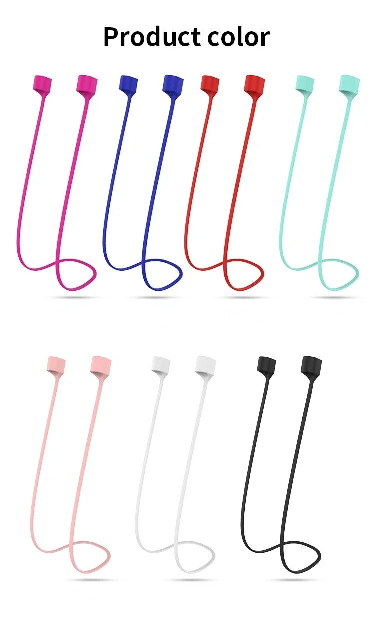 High Quality Magnetic Anti-Lost AirPods Strap – Silicone Neckband Cord for AirPods Pro 3 2 1, Wireless Earbuds Holder with Secure Fit, Lightweight & Durable