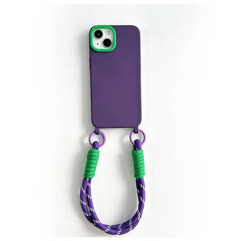 Premium Apple iPhone Case, MagSafe Compatible, Camera Lens & Screen Protection, Ultra Thin, Shockproof, Magnetic Full All Around Cover – Drawstring Wrist Strap Case with All-Inclusive Protective Design