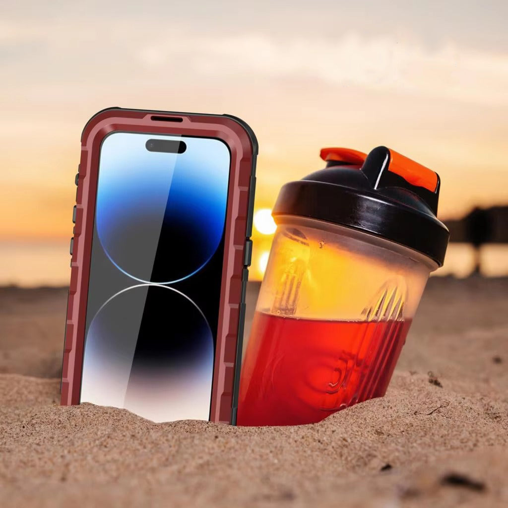 Robust Apple iPhone Case MagSafe Compatible, Camera Lens & Screen Protection, Ultra Thin Shockproof Magnetic Full All Around Protection Cover with IP68 Metal Military Design