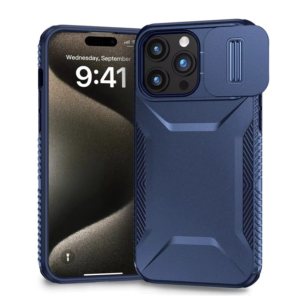 Robust Apple iPhone Case MagSafe Compatible, Camera Lens & Screen Protection, Cover with Slide Lens Armor Shell