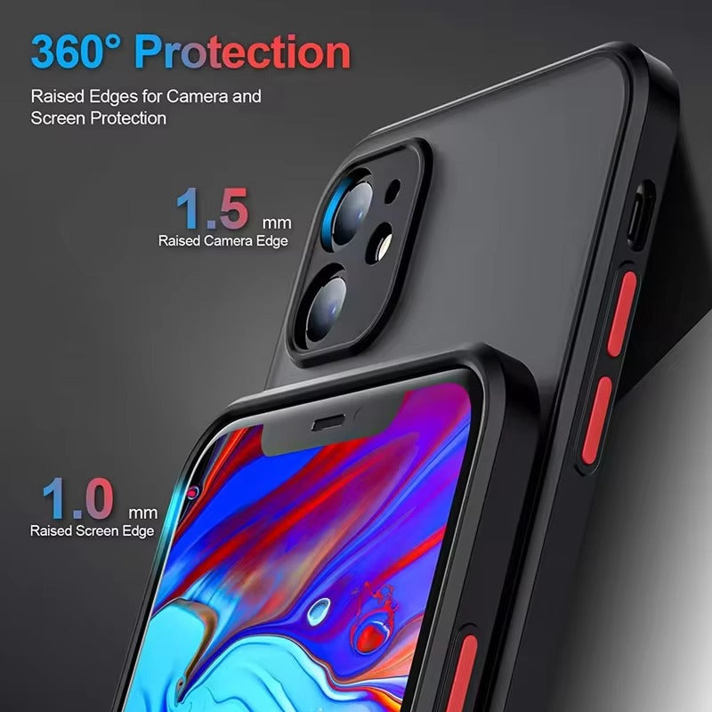 Luxury Apple iPhone Case Camera Lens & Screen Protection, Ultra Thin Shockproof Magnetic Full All Around Protection Cover