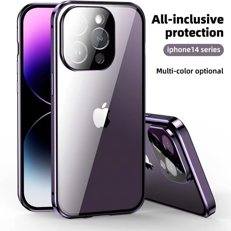 Premium Apple iPhone Case MagSafe Compatible, Camera Lens & Screen Protection, Magnetic Full All Around Protection Cover