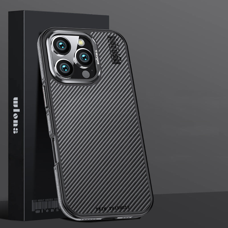 Premium 100% Aramid Fiber Kevlar iPhone Case – 600D Lightweight Compatible Ultra-Thin Protective Cover for iPhone Models