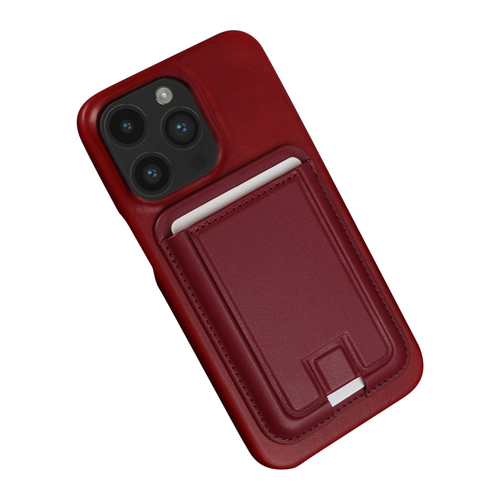 Luxury MagSafe Wallet iPhone Case– Genuine Leather, Magnetic Wireless Charging, Card Holder, Shockproof Protection, Premium Design for iPhone Models