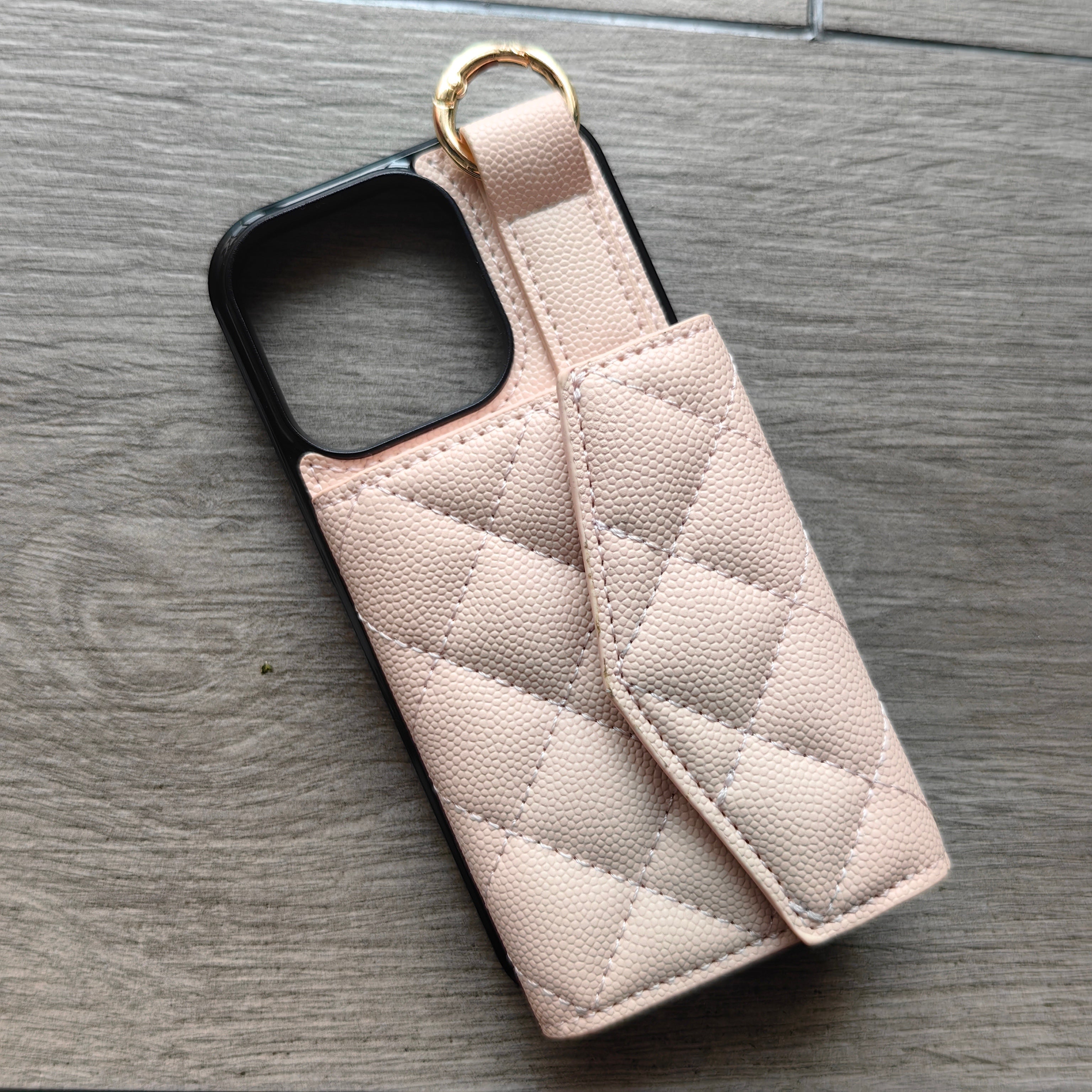 Luxury Crossbody Wallet iPhone Case – Cute Flip Leather Cover, Card Holder, Necklace Strap, Kickstand, Protection for iPhone