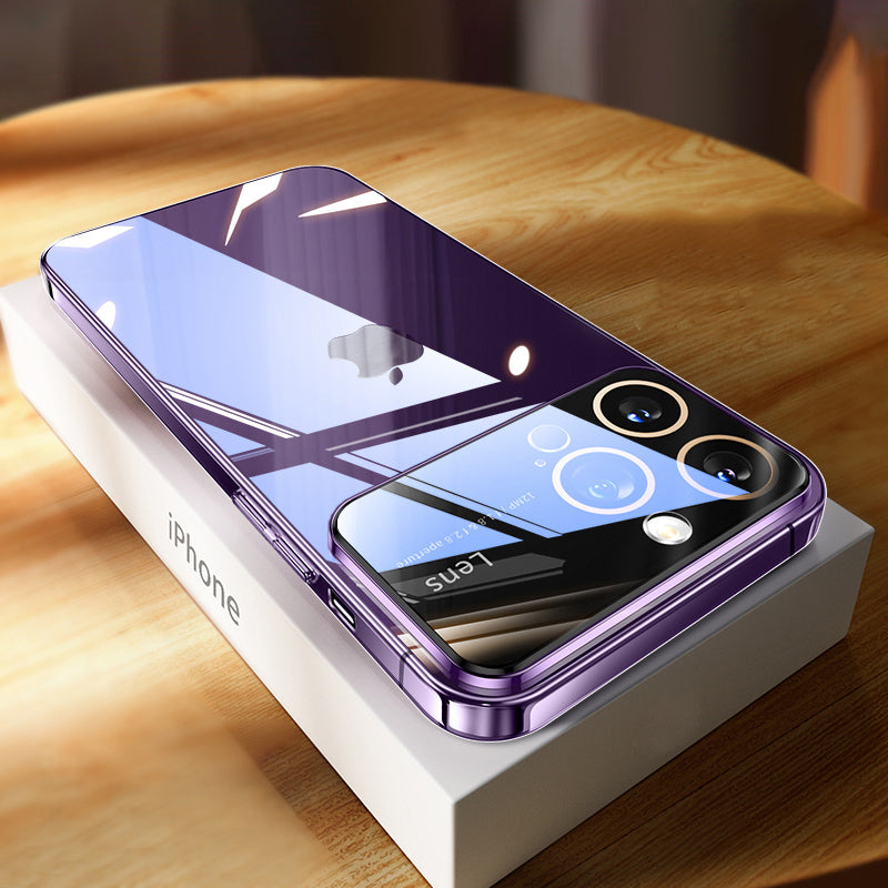 Luxury Ultra-Thin iPhone Case - Clear Transparent Hard PC Cover, MagSafe Compatible, Camera Protection,
