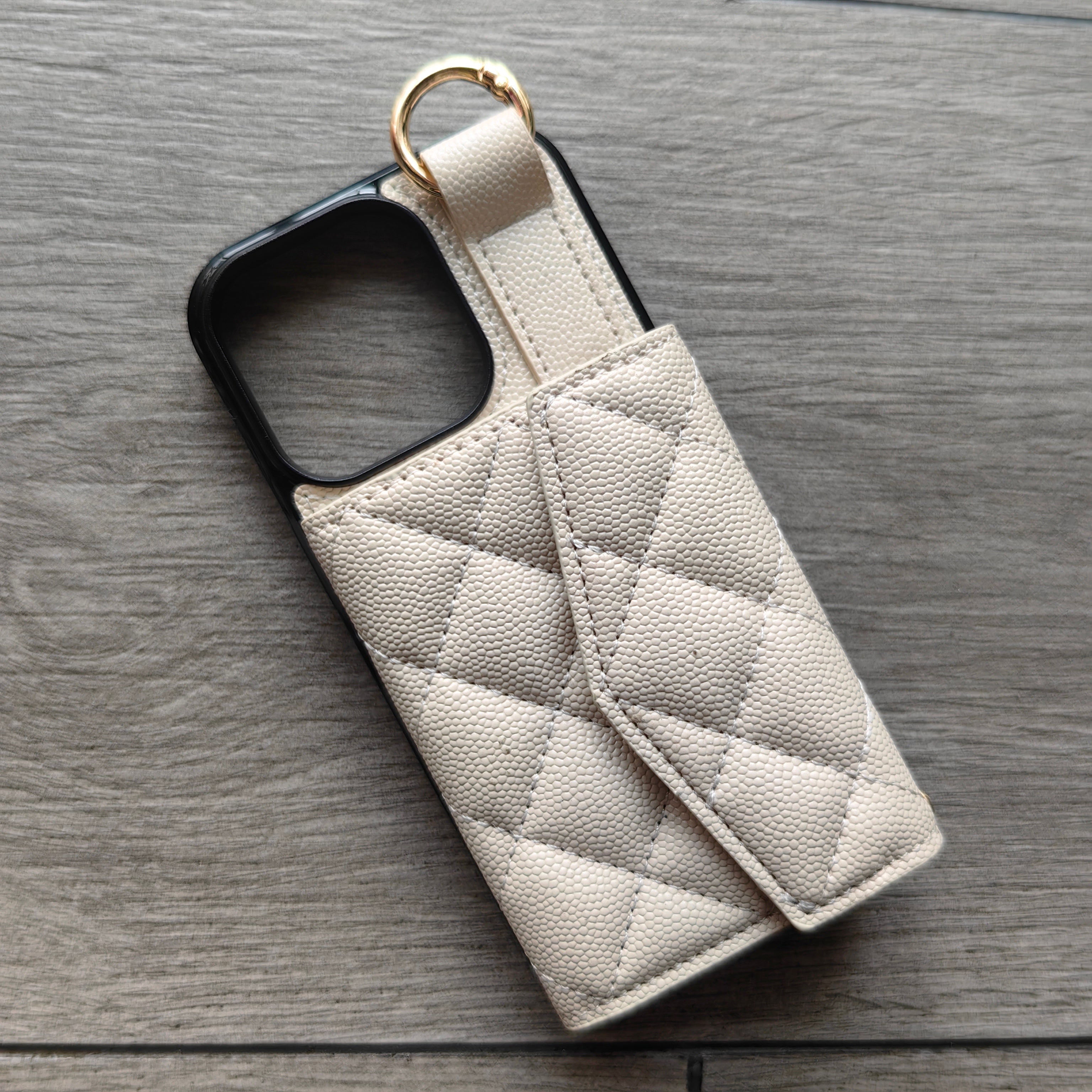 Luxury Crossbody Wallet iPhone Case – Cute Flip Leather Cover, Card Holder, Necklace Strap, Kickstand, Protection for iPhone