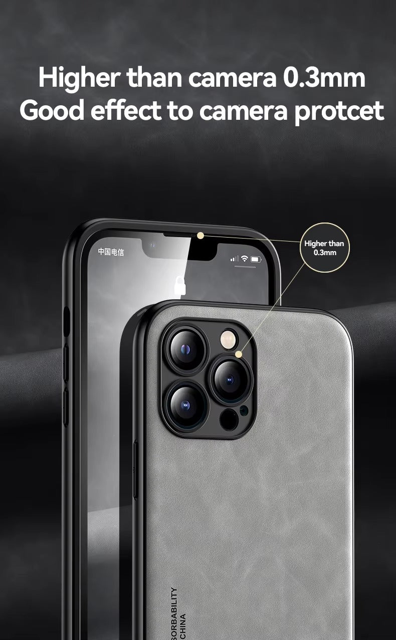 Luxury Magnetic Leather MagSafe iPhone Case – Wireless Charging, Shockproof & Stylish Protection | Case for iPhone