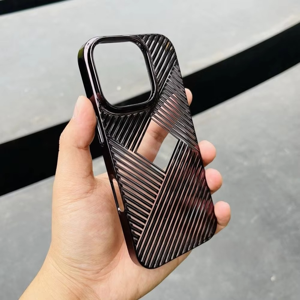 Luxury Apple iPhone Case, MagSafe Compatible, Camera Lens and Screen Protection, Ultra Thin, Shockproof, Magnetic, Full All Around Protection, Geometric Clear Bumper Cover