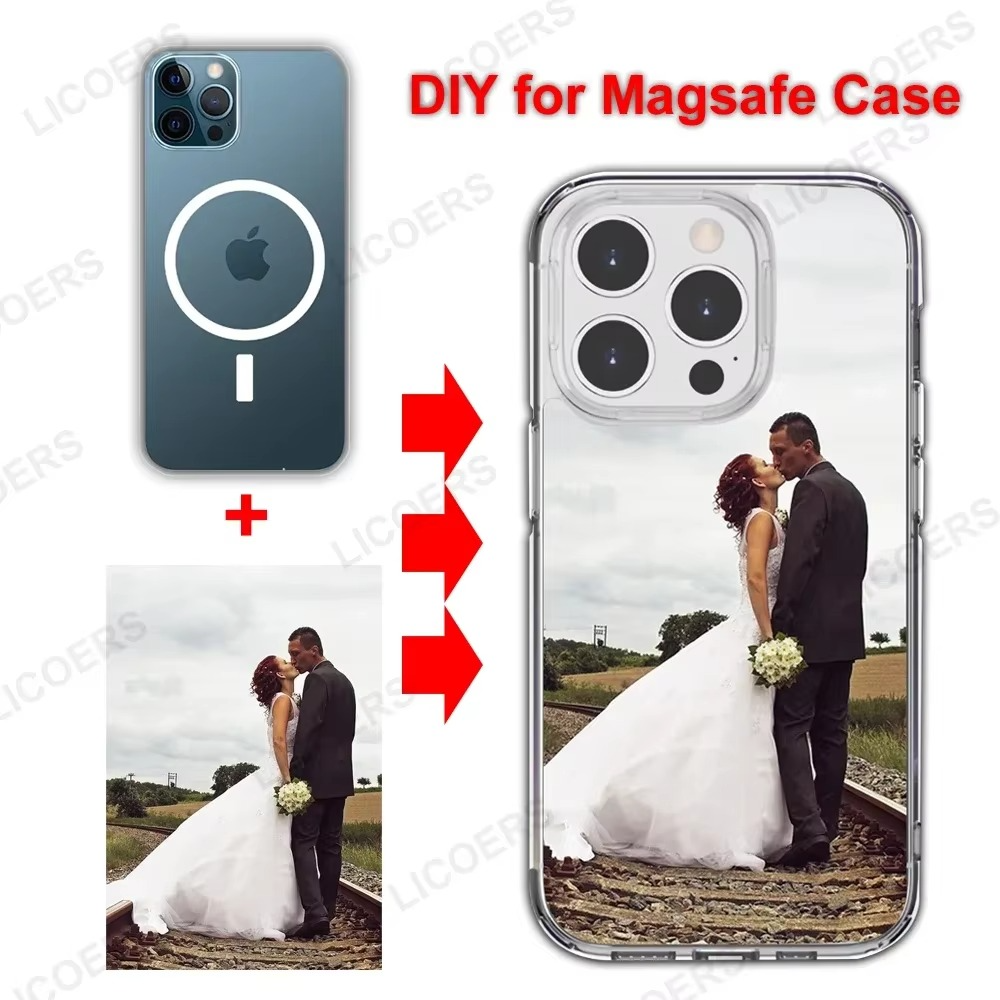 Premium Apple iPhone Case, MagSafe Compatible, Camera Lens and Screen Protection, Ultra Thin, Shockproof, Magnetic, Full All Around Protection, Custom Acrylic Photo Cover