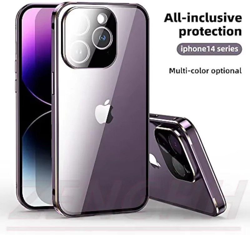 Premium Apple iPhone Case, MagSafe Compatible, Camera Lens and Screen Protection, Ultra Thin, Shockproof, Magnetic, Full All Around Protection, Double-Sided Privacy Cover