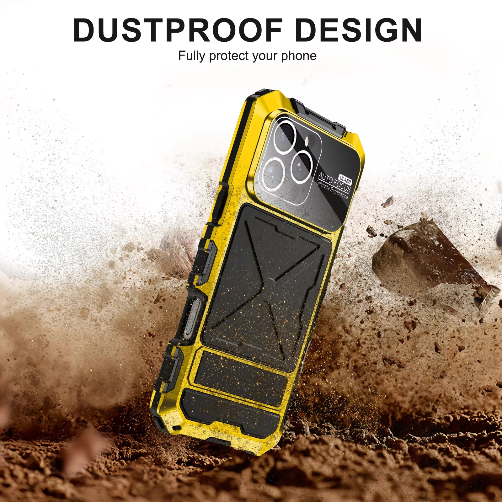 Robust Apple iPhone Case, MagSafe Compatible, Camera Lens and Screen Protection, Ultra Thin, Shockproof, Magnetic, Full All Around Protection, 360 Metal Lock Glass Cover