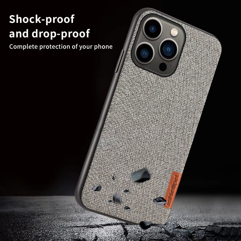 Premium Apple iPhone Case, MagSafe Compatible, Camera Lens and Screen Protection, Ultra Thin, Shockproof, Magnetic, Full All Around Protection, Canvas Fabric Back Cover