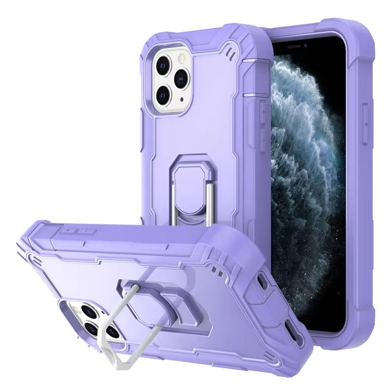 Robust Apple iPhone Case, MagSafe Compatible, Camera Lens and Screen Protection, Ultra Thin, Shockproof, Magnetic, Full All Around Protection, 360 Armor Kickstand Cover