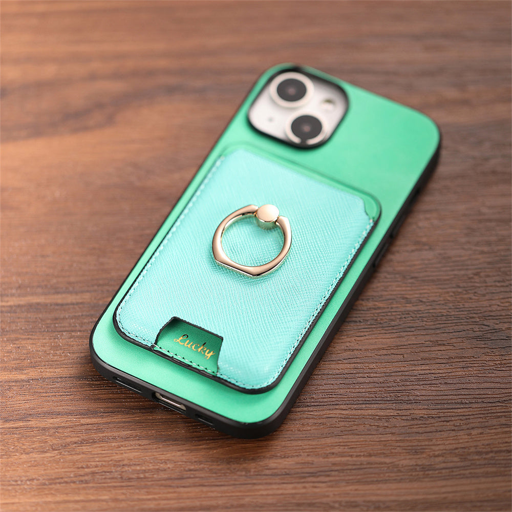 Luxury Detachable Magnetic Wallet iPhone Case – Card Holder, Ring Stand, Shockproof Protection for Secure and Convenient Use