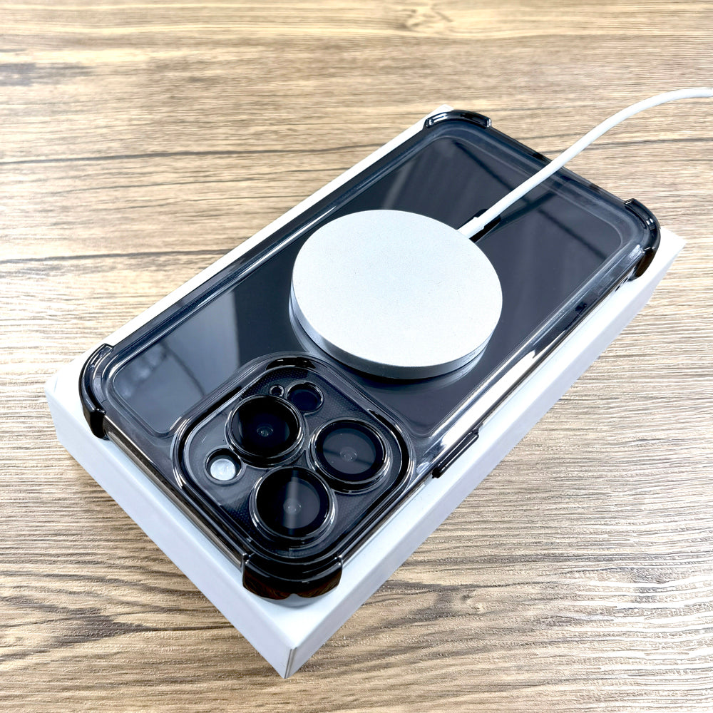 Plating Shockproof MagSafe iPhone Case - Airbag Protection, Magnetic Wireless Charging, Anti-Shock Durable Case for iPhone