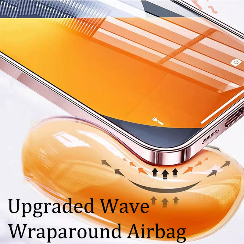 Luxury Transparent TPU iPhone Case – Ultra Thin, Plating Design, Soft Shockproof Cover, HD Lens Protection,