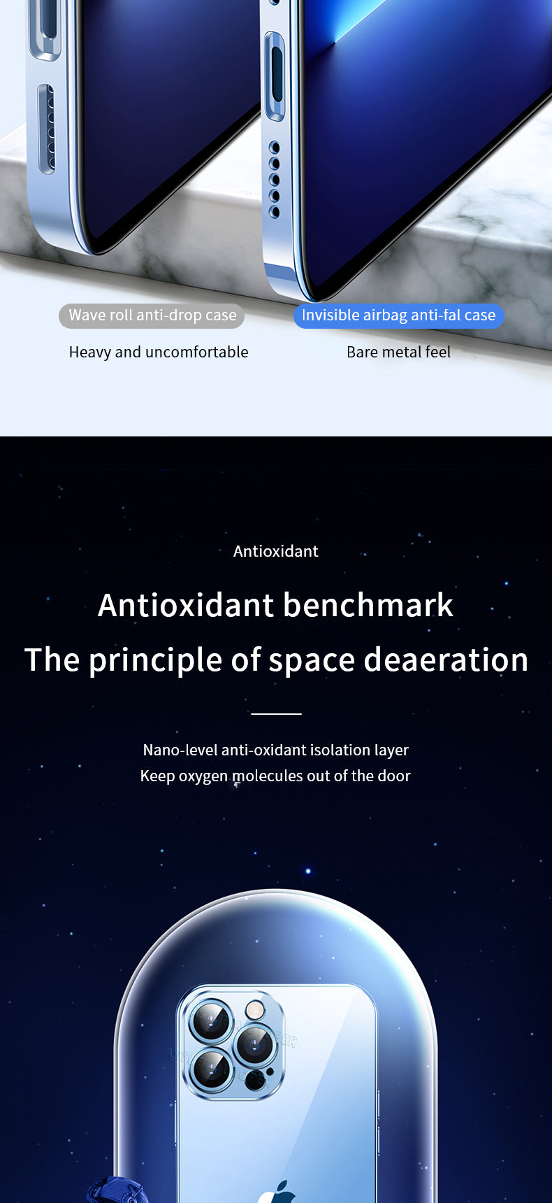 Luxury Clear Shockproof iPhone Case - Ultra-Thin, MagSafe Compatible, Camera Lens Protection, Transparent Hard PC Cover,