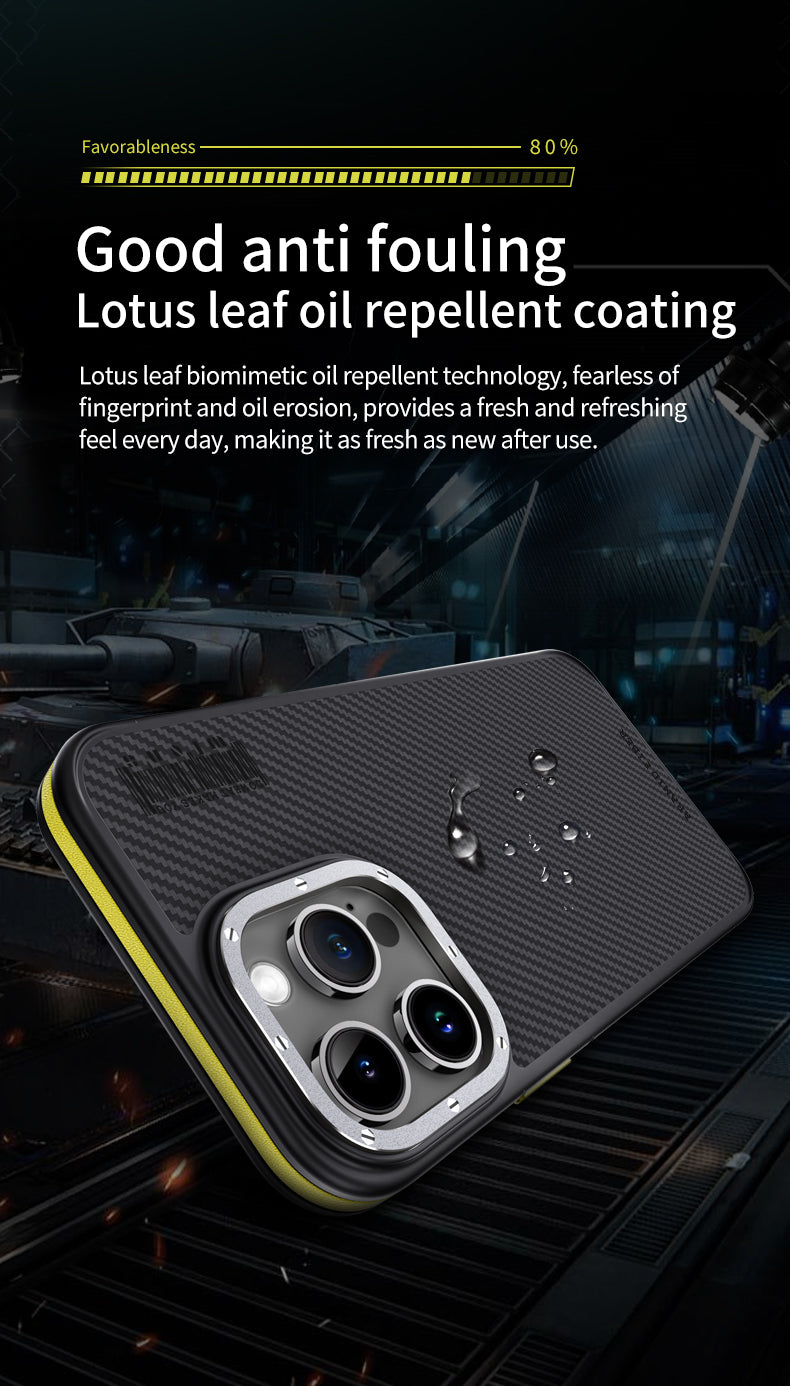 Premium 100% Aramid Fiber Kevlar iPhone Case – 600D Lightweight Compatible Ultra-Thin Protective Cover for iPhone Models