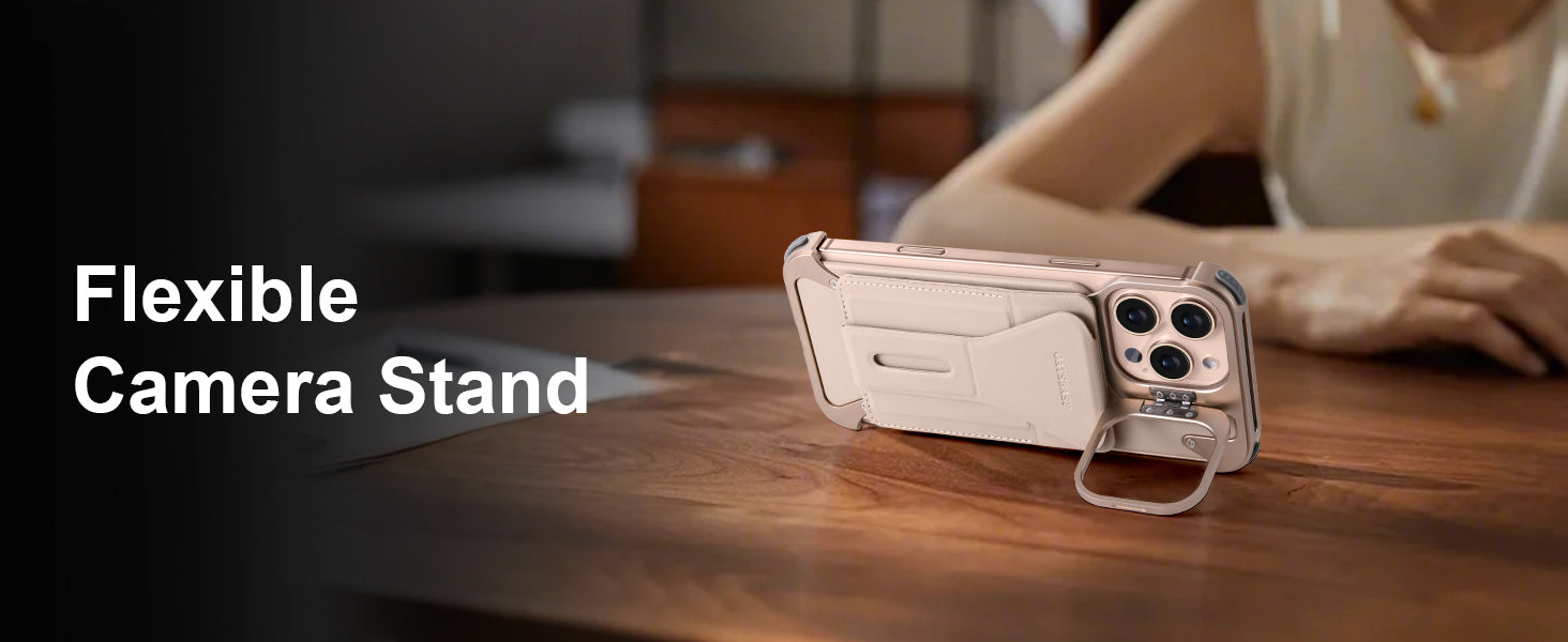 Premium Magnetic Wallet Phone Case – Card Holder, Wireless Charging Compatible, Shockproof Bumper Protection for iPhone