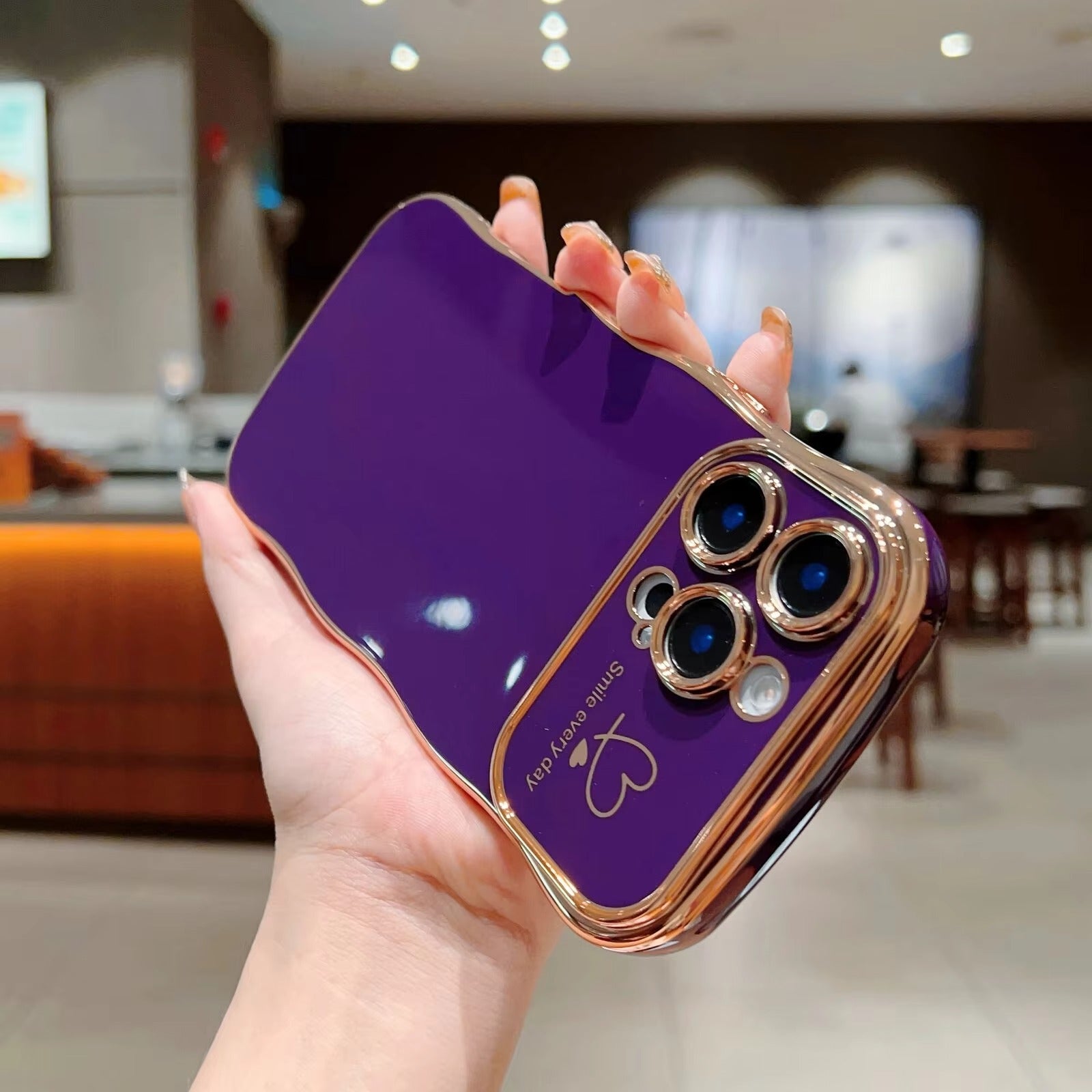 Luxury Apple iPhone Case MagSafe Compatible, Camera Lens & Screen Protection All Around Protection Cover with Heart Design