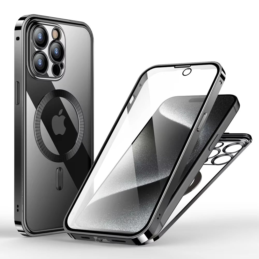 Robust Apple iPhone Case MagSafe Compatible, Camera Lens & Screen Protection, Cover with 10FT Military Glass Shield