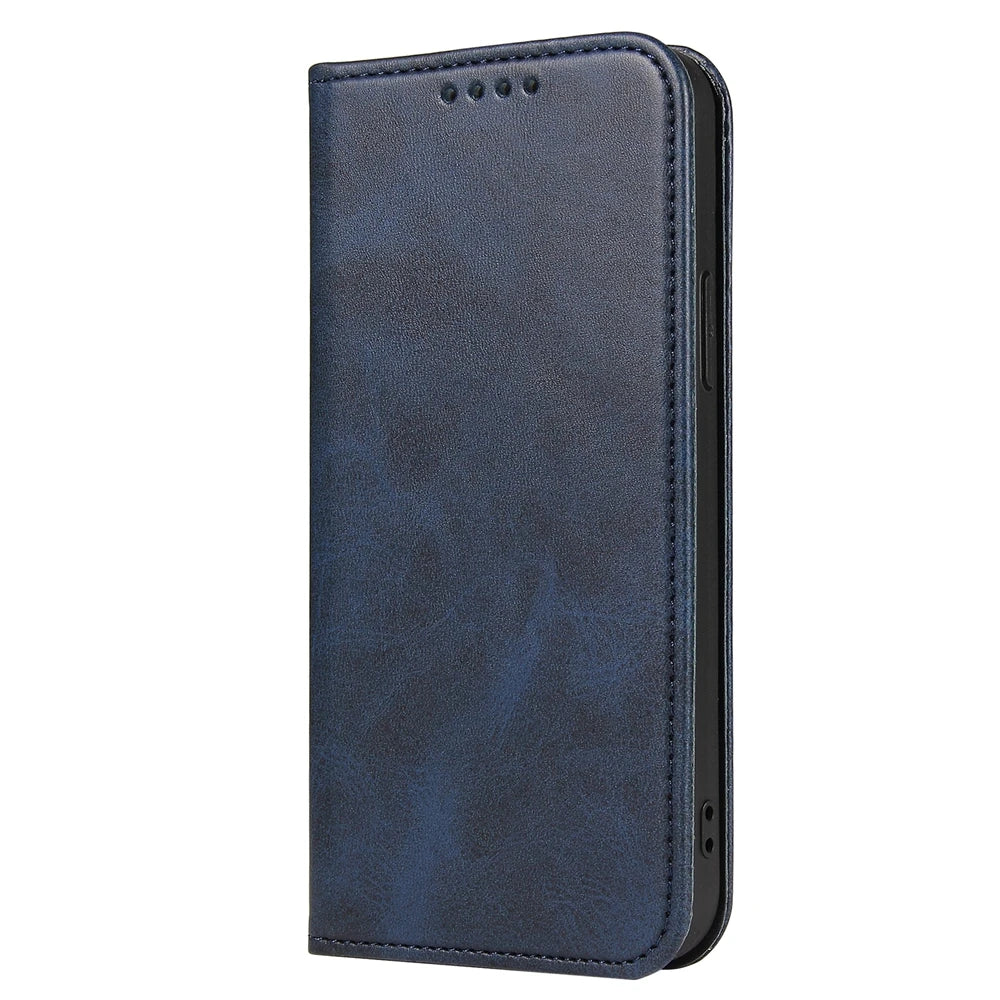 Luxury Magnetic Leather Flip iPhone Case – Premium Wallet Cover with Card Slots, and Magnetic Closure for iPhone Models