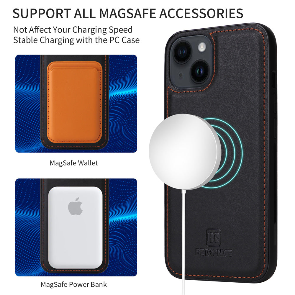 Luxury 2-in-1 Detachable Wallet iPhone Case – Magnetic Leather Folio, Card Holder, Kickstand, Secure Clasp, Stylish & Durable Protection