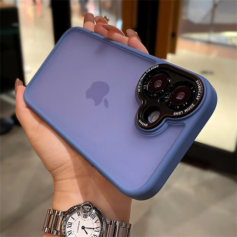 Luxury Apple iPhone Case MagSafe Compatible, Camera Lens & Screen Protection, Cover with Matte Clear Hard PC Shell