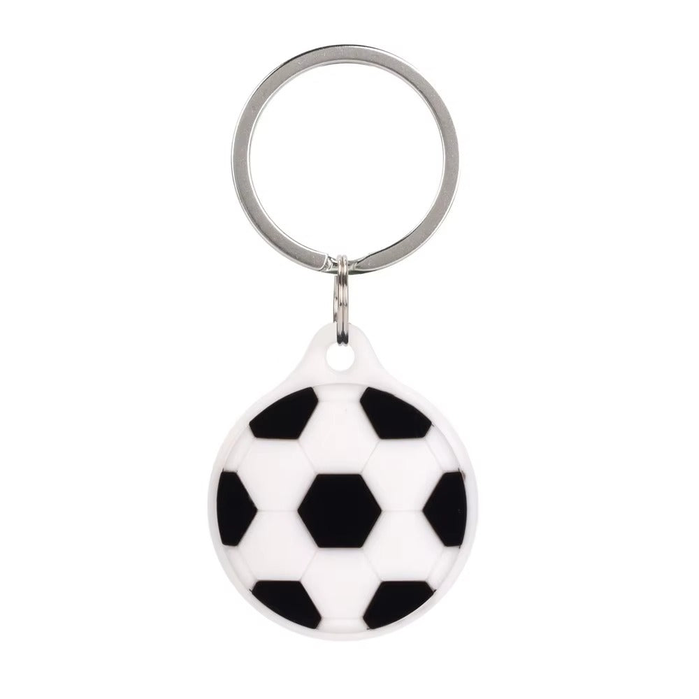 Cute Dog Cartoon Silicone AirTag Case – Soft Anti-Lost Protective Cover with Keychain Hook, Funny Tracker Shell for Kids, Teens & Adults