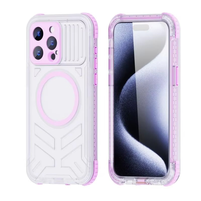 Luxury Apple iPhone Case MagSafe Compatible, Camera Lens & Screen Protection, Cover with IP68 Sealed Sport Design