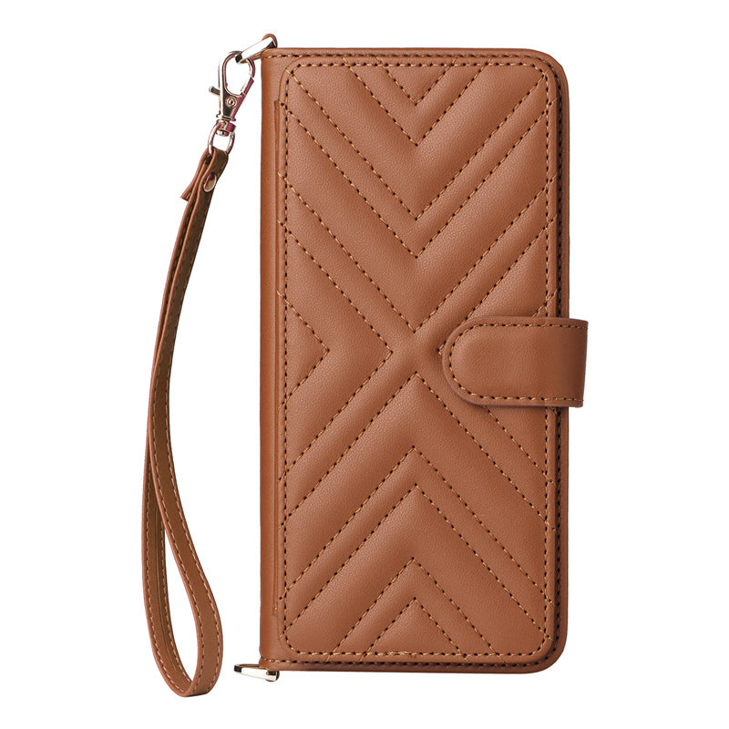 Luxury Crossbody Wallet iPhone Case – Fashion Shoulder Strap, Magnetic Closure, Card Holder and Premium Protection for iPhone