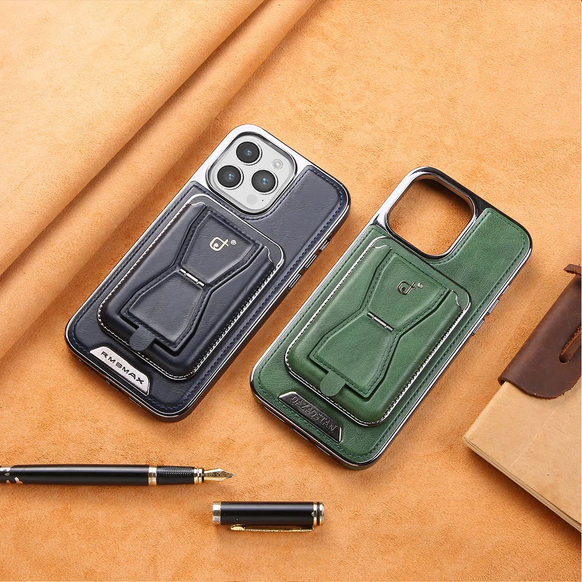 Luxury Leather Wallet Stand iPhone Case – Card Holder, Premium Protection, Durable Flip Cover, and Stylish Design for iPhone Models