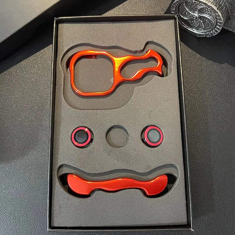 Luxury Metal Bumper Apple iPhone Case, MagSafe Compatible, Ultra Thin Magnetic Irregular Aluminum Frame and Lens Film Guard