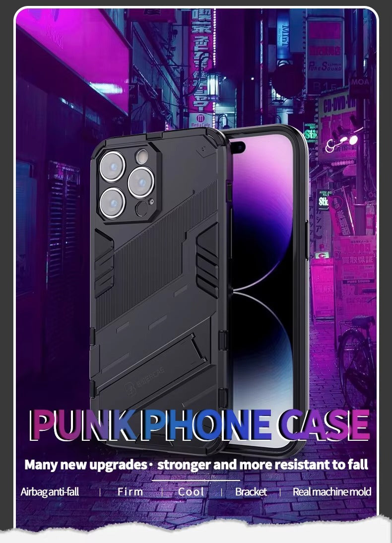 Robust Apple iPhone Case, MagSafe Compatible, Camera Lens and Screen Protection, Ultra Thin, Shockproof, Magnetic, Full All Around Protection, Armor Kickstand Cover