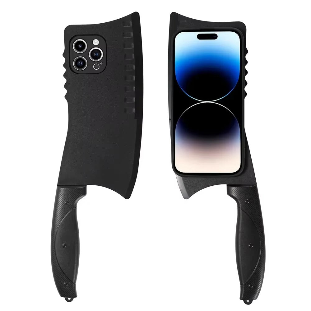 Premium Apple iPhone Case, MagSafe Compatible, Camera Lens and Screen Protection, Ultra Thin, Shockproof, Magnetic, Full All Around Protection, 3D Knife Cartoon Cover