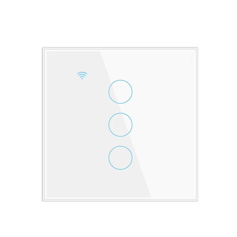 High Quality Smart WiFi Light Switch for iPhone, No Neutral Wire Required, Touch Sensor Wall Switch with App Control 