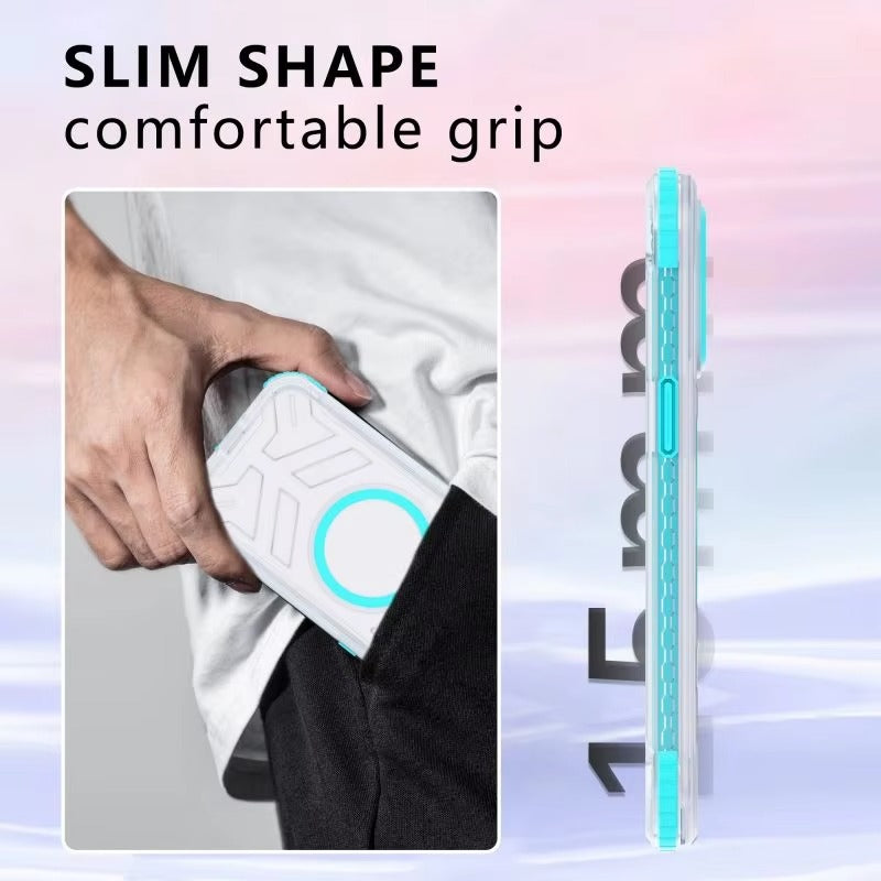 Luxury Apple iPhone Case MagSafe Compatible, Camera Lens & Screen Protection,  Cover with IP68 Sealed Sport Design