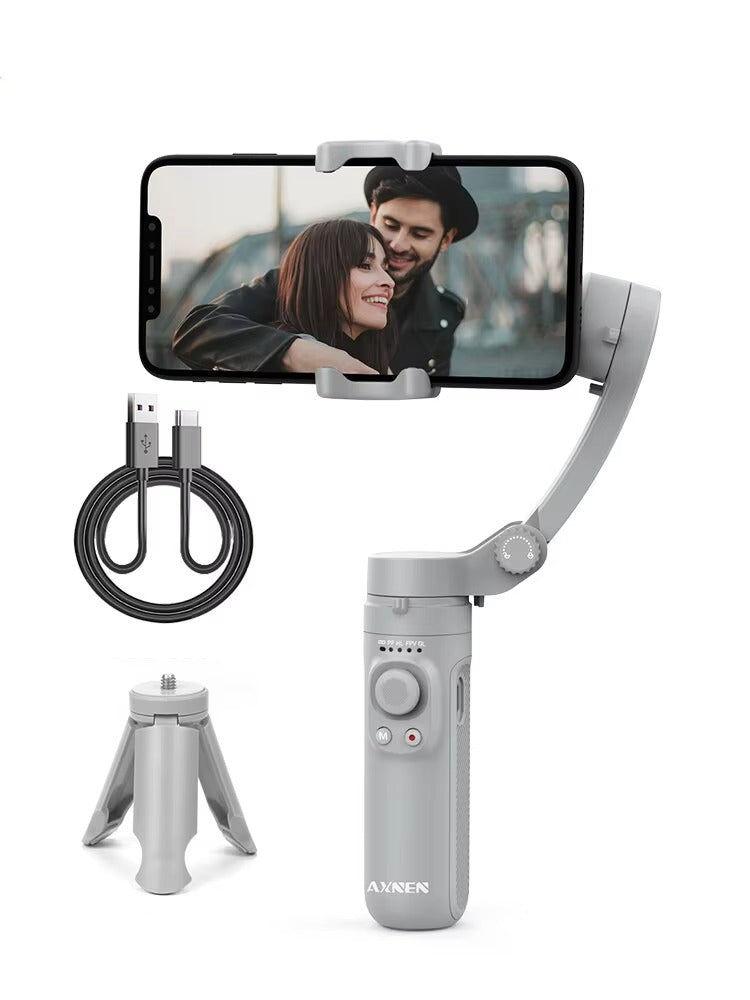 Advanced 3-Axis Smartphone Gimbal Stabilizer – Foldable Handheld Video Rig with Bluetooth, Anti-Shake, Vertical Shooting, for Vlog, YouTube, TikTok Recording