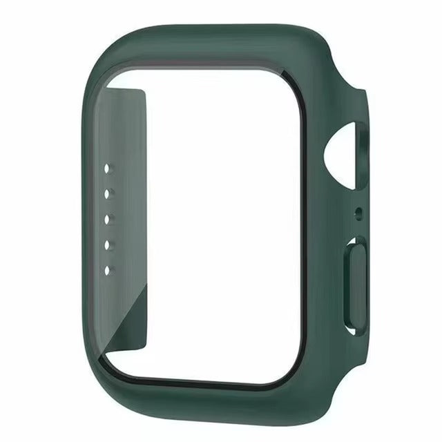 Premium Glass Screen Protector with Case Cover – Full Coverage Shockproof Protective Shell for 38mm to 45mm Smartwatch