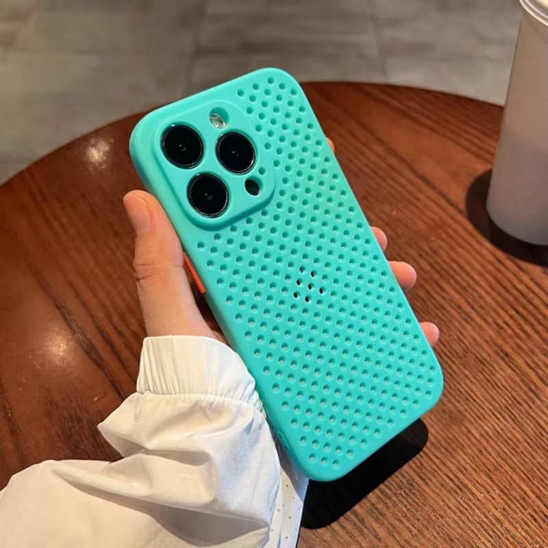 Luxury Apple iPhone Case, MagSafe Compatible, Camera Lens & Screen Protection, Ultra Thin, Shockproof, Magnetic Full All Around Cover – Hollow Soft Case with Heat Dissipation Design & Plain Color Ultra Thin Finish