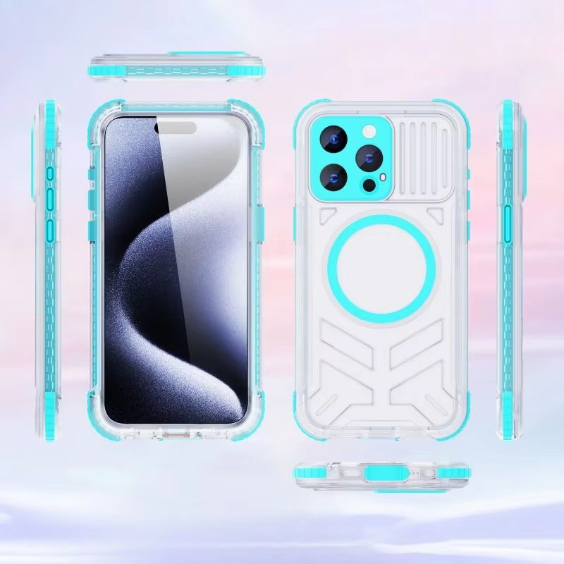Luxury Apple iPhone Case MagSafe Compatible, Camera Lens & Screen Protection,  Cover with IP68 Sealed Sport Design