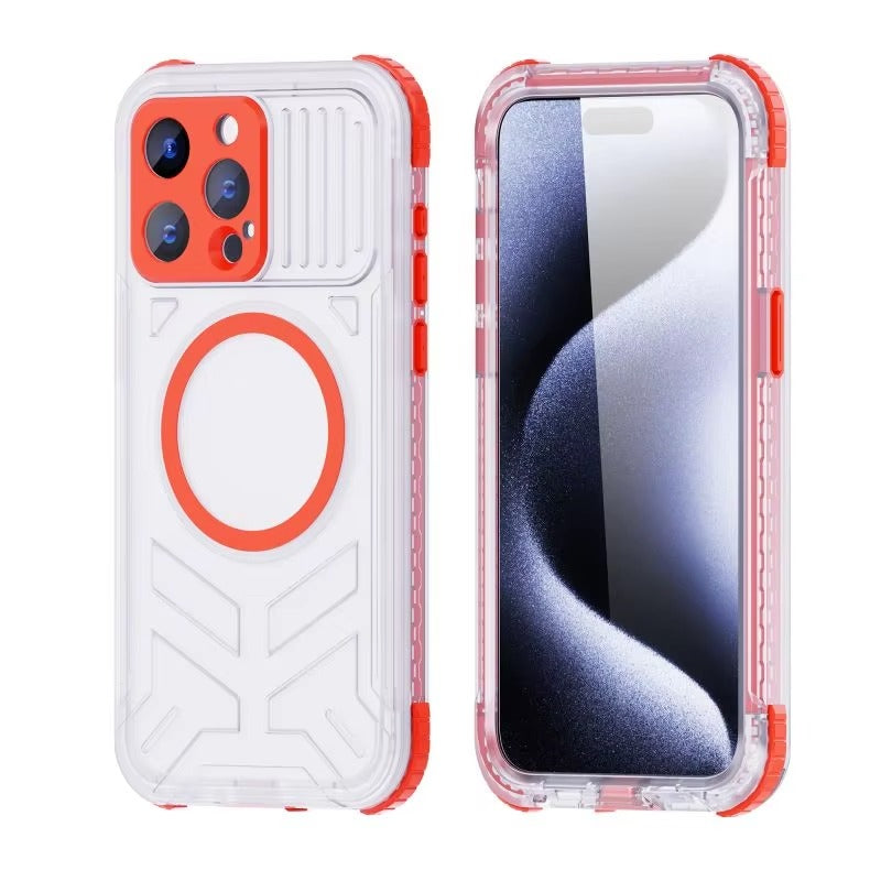 Luxury Apple iPhone Case MagSafe Compatible, Camera Lens & Screen Protection,  Cover with IP68 Sealed Sport Design