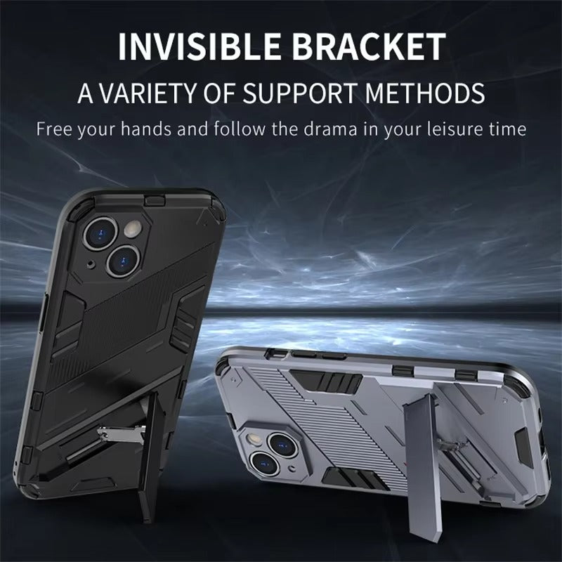 Robust Apple iPhone Case, MagSafe Compatible, Camera Lens and Screen Protection, Ultra Thin, Shockproof, Magnetic, Full All Around Protection, Armor Kickstand Cover