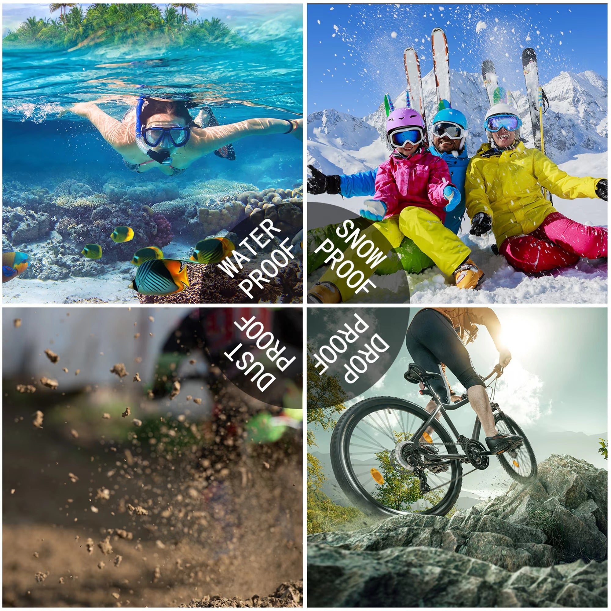 Robust Apple iPhone Case MagSafe Compatible, Camera Lens & Screen Protection, Ultra Thin Shockproof Magnetic Full All Around Protection Cover with IP68 Waterproof Diving Design