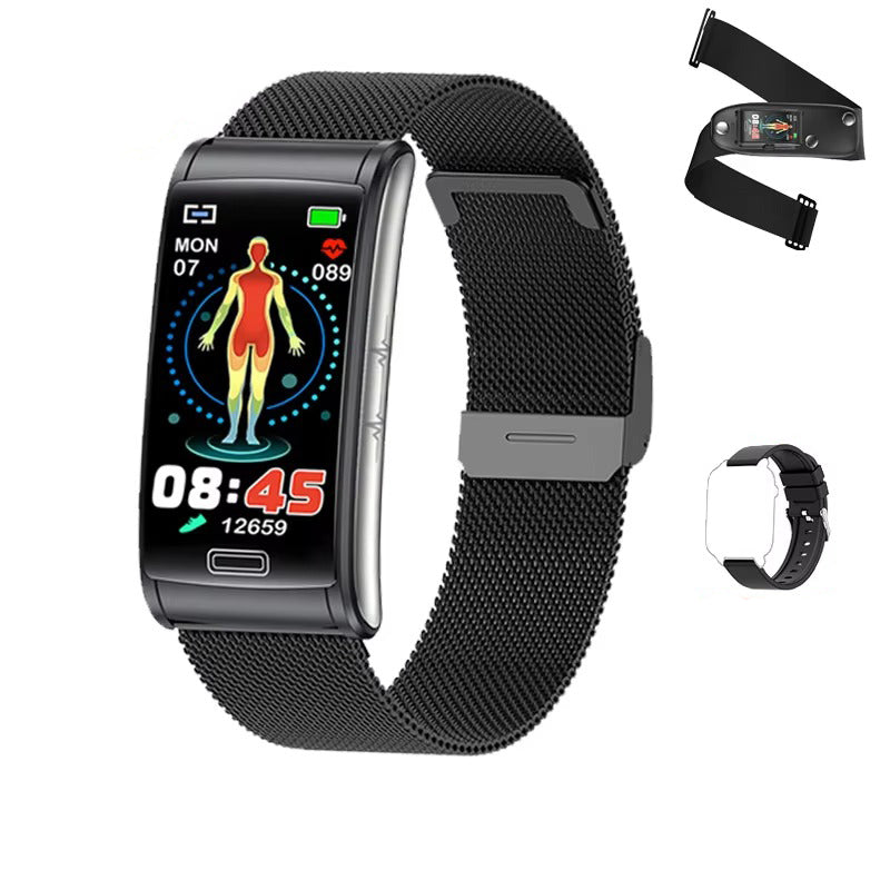 Advanced Health Smartwatch for iPhone – Non-Invasive Blood Glucose Monitor with ECG+PPG, IP68 Waterproof Fitness Tracker 