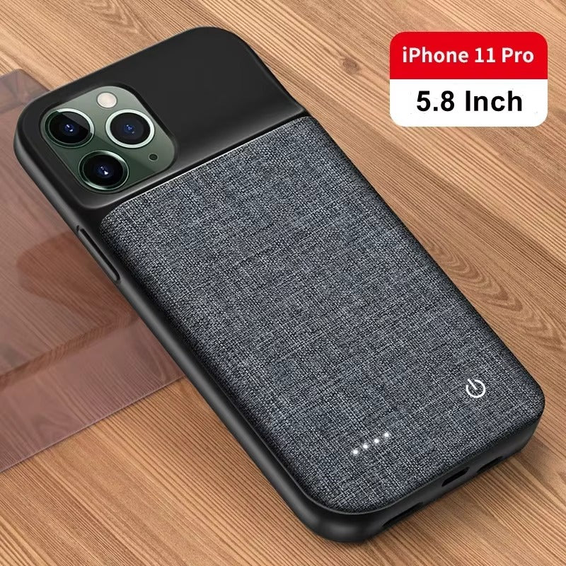 Premium Apple iPhone Case MagSafe Compatible, Camera Lens & Screen Protection, Ultra Thin Shockproof Magnetic Full All Around Protection Cover with 10000mAh Oxford Battery